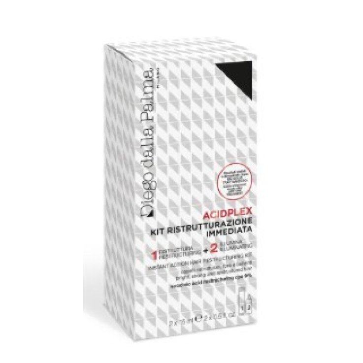 DIEGO DALLA PALMA KIT RISTRUTTURAZIONE IMMEDIATA AZIONE URTO1 BUSTINA RISTRUTTURA 15 ML + 1 FLACONE ILLUMINA 15 ML