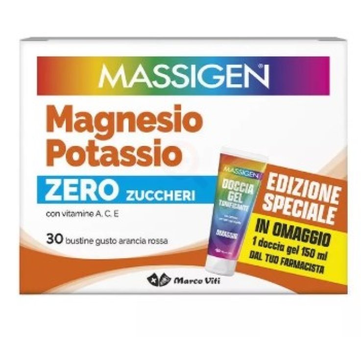 MASSIGEN MAGNESIO POTASSIO SENZA ZUCCHERO 30 BUSTINE EDIZIONE SPECIALE 2025