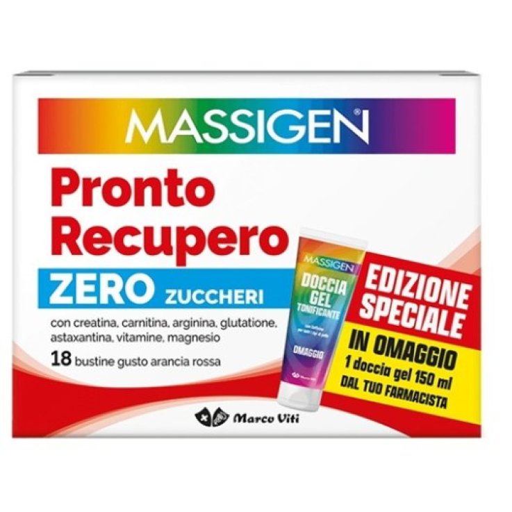 MASSIGEN PRONTO RECUPERO SENZA ZUCCHERO 18 BUSTINE EDIZIONESPECIALE 2025