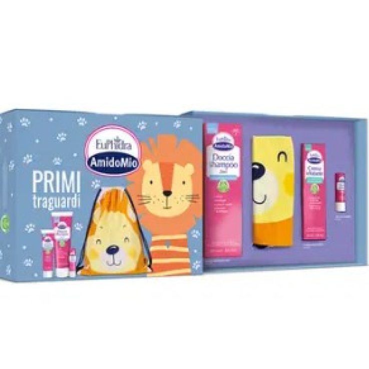 EUPHIDRA COFANETTO PRIMI TRAGUARDI DOCCIA SHAMPOO 2IN1 250 ML + CREMA IDRATANTE 50 ML + STICK LABBRA 4,5 G