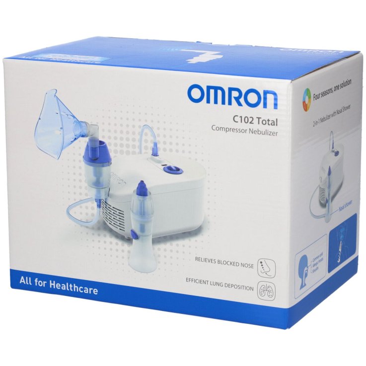 Omron C102 Total &ndash; Nebulizzatore 2 in 1 con Doccia Nasale