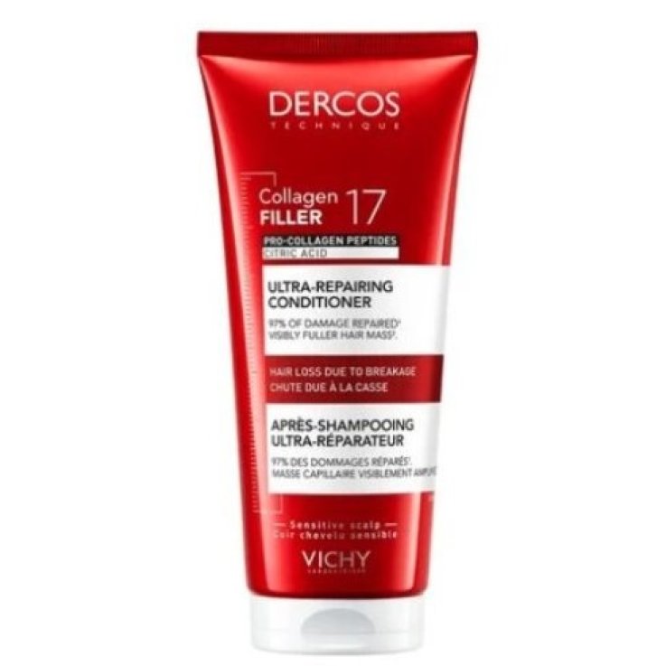 DERCOS COLLAGEN Balsamo ultra-riparatore 200ml - previene la caduta dei capelli
