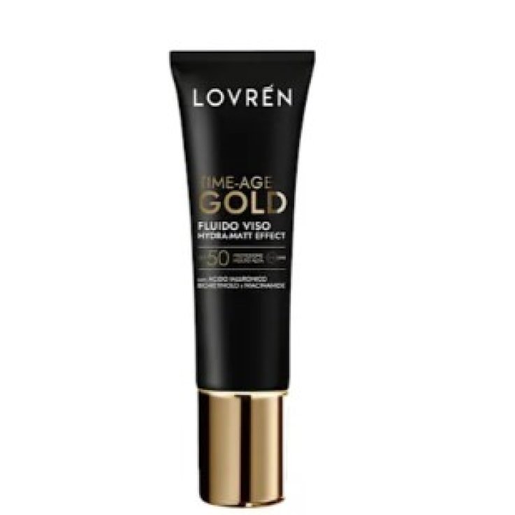 LOVREN FLUIDO VISO SPF 50 TIME-AGE GOLD HYDRA-MATT EFFECT 30ML