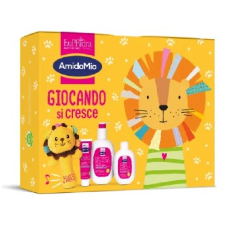 EUPHIDRA AMIDOMIO COFANETTO GIOCANDO SI CRESCE 2026 CREMA PROTETTIVA 50 ML + BABY SHAMPOO 200 ML + DERMO CLEANSER AGE 0-5 400 ML EUPHIDRA AMIDOMIO COFANETTO GIOCANDO SI CRESCE 2026 CREMA PROTETTIVA 50 ML + BABY SHAMPOO 200 ML + DERMO CLEANSER AGE 0-5 400 ML