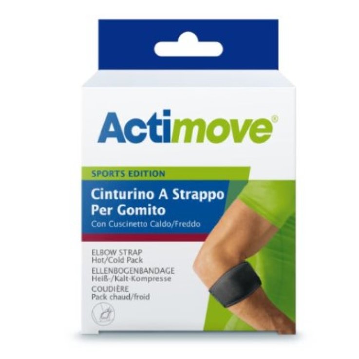 ACTIMOVE SPORTS EDITION CINTURINO A STRAPPO PER GOMITO CON CUSCINETTO CALDO/FREDDO UNIVERSALE