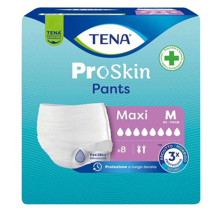 PANNOLONE A MUTANDINA TENA PANTS MAXI M 8 PEZZI