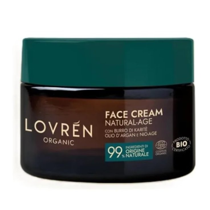 Lovr&eacute;n Face Cream Natural-Age 50 ml &ndash; Crema Viso Nutriente con Argan e Burro di Karit&eacute;