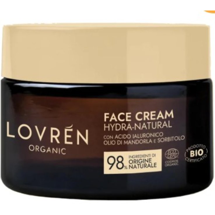 Lovr&eacute;n Crema Viso Hydra-Natural 50 ml &ndash; Bio con acido ialuronico e mandorle