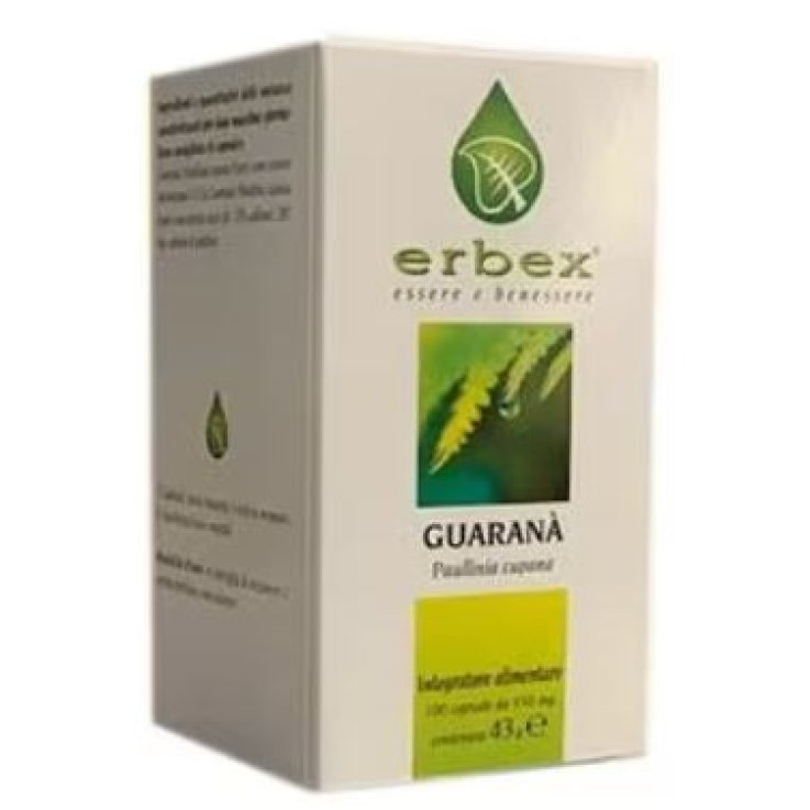 GUARANA'100 Cps 430mg ERBEX GUARANA'100 Cps 430mg ERBEX