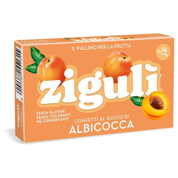 ZIGULI ALBICOCCA 36 PALLINE 22 G ZIGULI ALBICOCCA 36 PALLINE 22 G