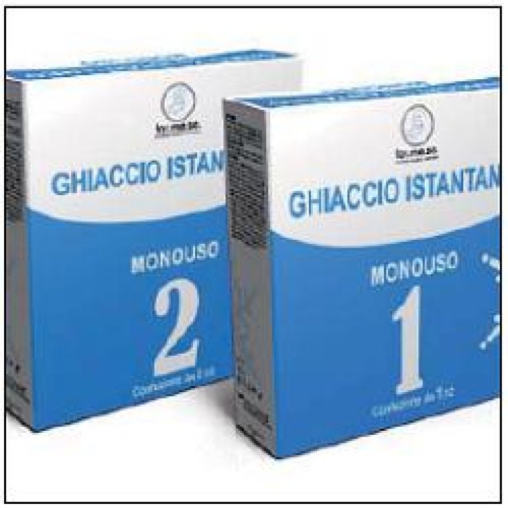 GHIACCIO ISTANTANEO IN BUSTA DI TESSUTO NON TESSUTO IN ASTUCCIO 2 PEZZI
