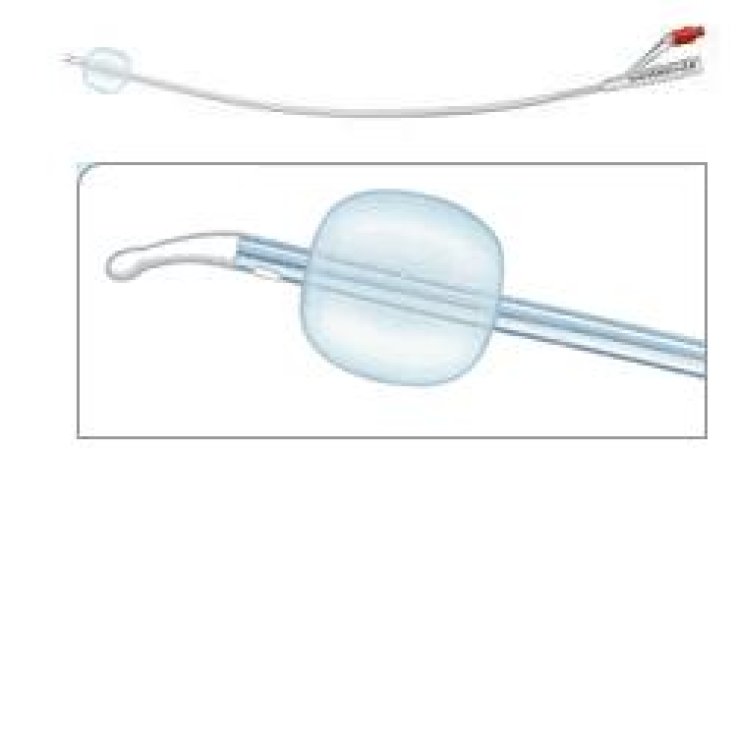 CATETERE FOLEY IN SILICONE PER ADULTI BRILLANT PLUS 2 VIE SENZA SCANALATURE CH14 LUNGHEZZA 41 CM PALLONCINO 10 ML PUNTACILINDRICA 2 FORI 1 PEZZO