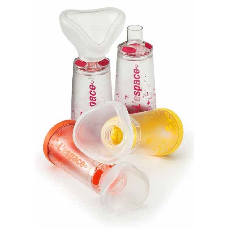 CAMERA DISTANZIATRICE PER EROGATORI SPRAY PREDOSATI L'ESPACE220 ML PER ADULTI CON BOCCAGLIO VALVOLA INSPIRAZIONE 2 VALVOLE ESPIRAZIONE CODICE COLORE MAGENTA CAMERA DISTANZIATRICE PER EROGATORI SPRAY PREDOSATI L'ESPACE220 ML PER ADULTI CON BOCCAGLIO VALVOLA INSPIRAZIONE 2 VALVOLE ESPIRAZIONE CODICE COLORE MAGENTA
