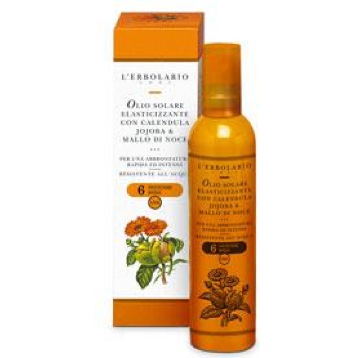 OLIO SOLARE ELASTICIZZANTE CALENDULA/JOJOBA/MALLO DI NOCE SPF6 100 ML