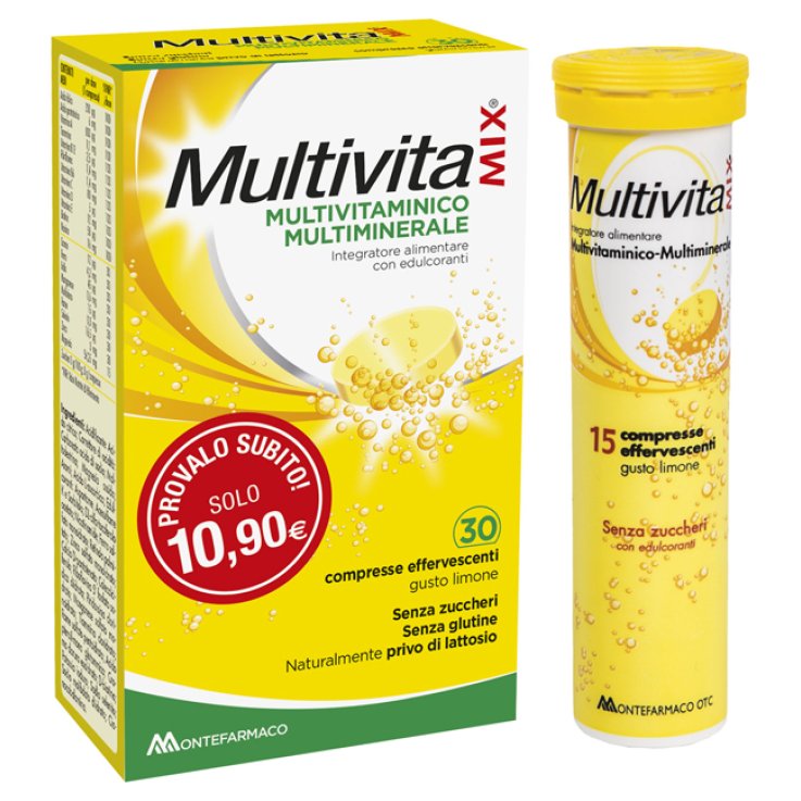 MULTIVITAMIX SENZA ZUCCHERO 30 COMPRESSE EFFERVESCENTI