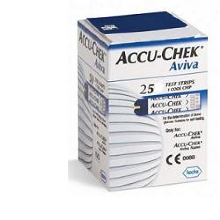 ACCUCHEK Aviva 25 Strisce