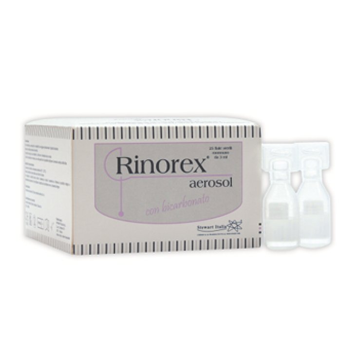 RINOREX AEROSOL CON BICARBONATO 25 FIALE STERILI MONOUSO 3 ML