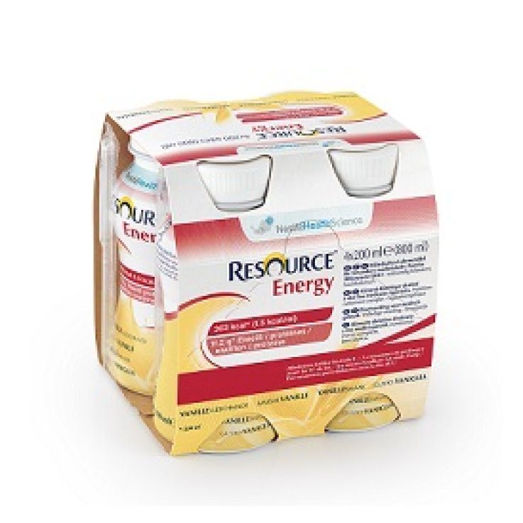 RESOURCE ENERGY VANIGLIA 4 BOTTIGLIE 200 ML NUOVO PACKAGING