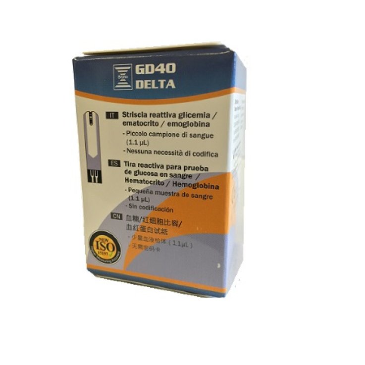 STRISCE MISURAZIONE GLICEMIA BRUNO GD40 DELTA 25 PEZZI