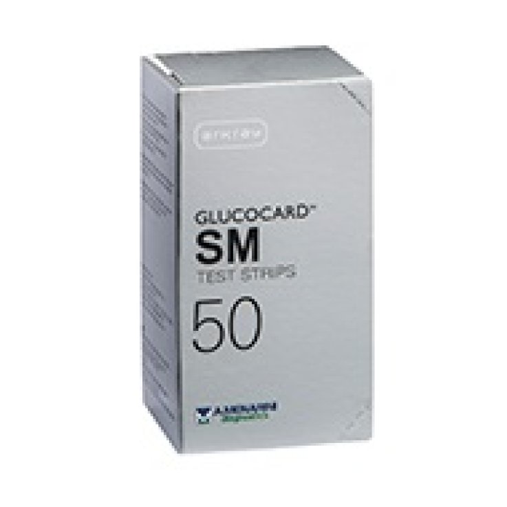 TEST STRIPS PER MISURAZIONE GLICEMIA GLUCOCARD SM 50 PEZZI