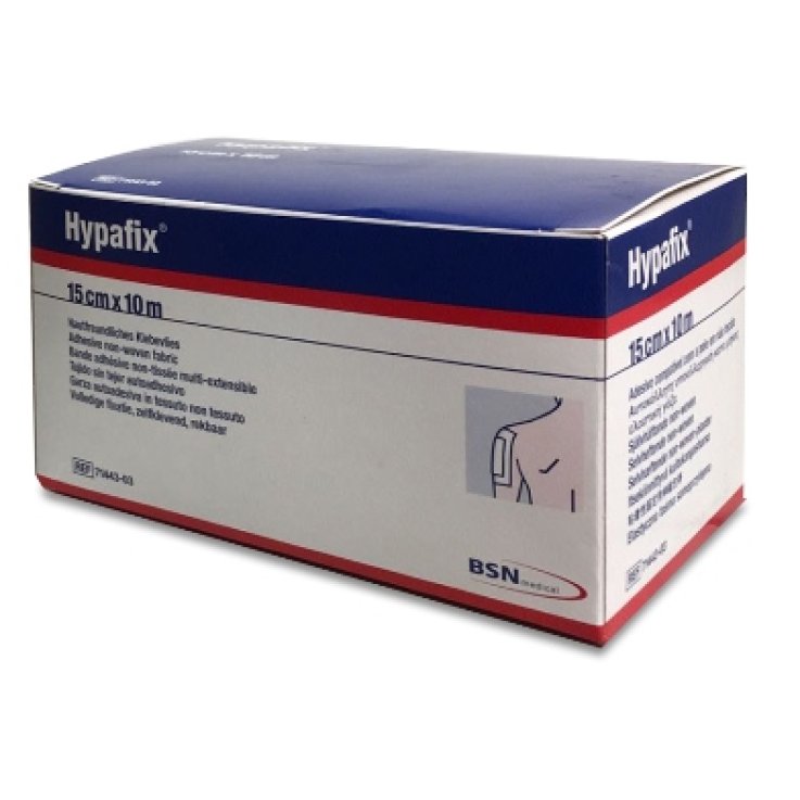 FASCIA AUTOADESIVA PER FISSAGGIO CATETERI E MEDICAZIONI HYPAFIX IN TESSUTO NON TESSUTO DI POLIESTERE ELASTICO ACRILICO SENZA RESINE E GOMME NATURALI 15X1000CM