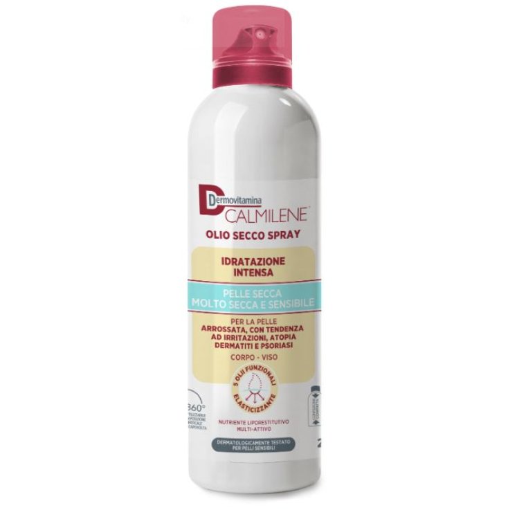 DERMOVITAMINA CALMILENE OLIO SECCO SPRAY IDRATAZIONE INTENSAPER PELLE SECCA, MOLTO SECCA E SENSIBILE 200 ML DERMOVITAMINA CALMILENE OLIO SECCO SPRAY IDRATAZIONE INTENSAPER PELLE SECCA, MOLTO SECCA E SENSIBILE 200 ML