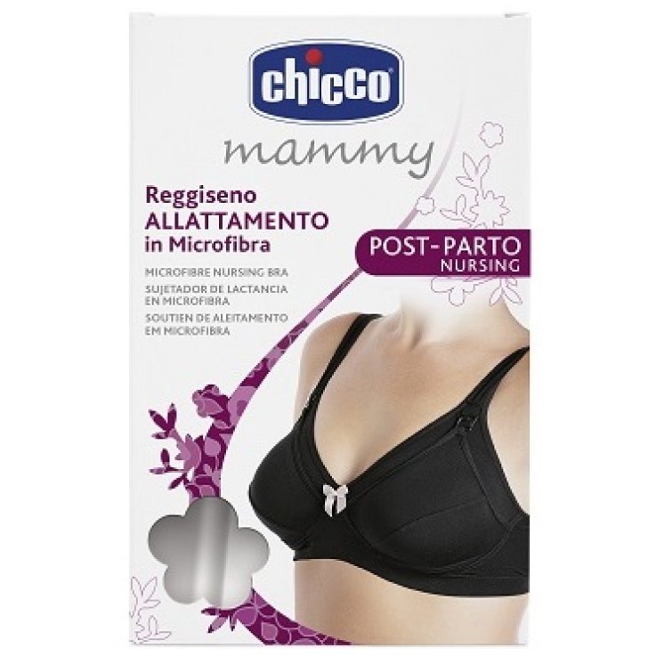 CHICCO MAMMY REGGISENO MICROFIBRA ALLATTAMENTO NERO 4C