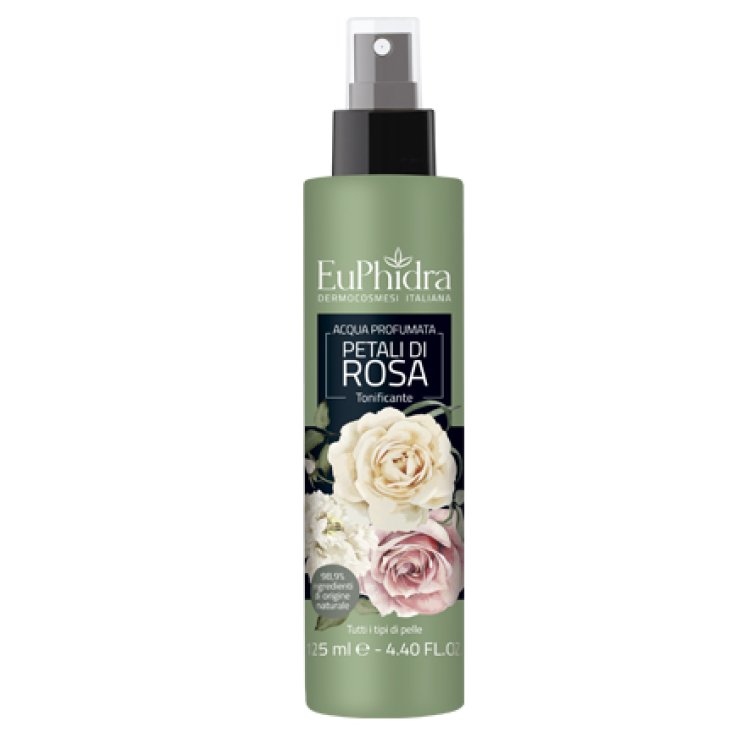 EUPHIDRA ACQUA PROFUMATA ROSA IN FLACONE CON ETICHETTA POMPASPRAY