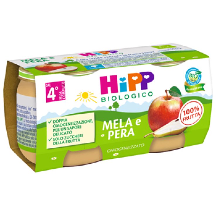 OMO HIPP Bio Mela/Pera 2x80g
