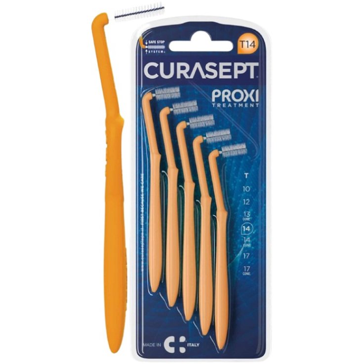 CURASEPT PROXI ANGLE P08 ARANTIO CHIARO/TANGERINO 5 PEZZI