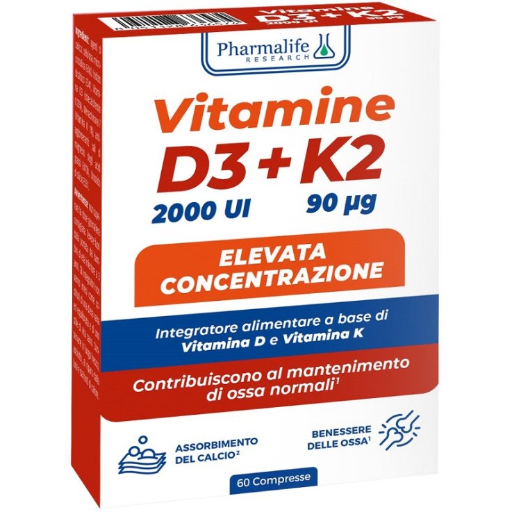 VITAMINE D3+K2 60 Cpr PHR VITAMINE D3+K2 60 Cpr PHR