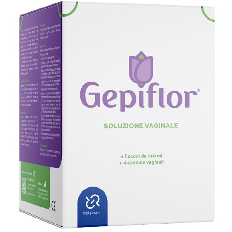 SOLUZIONE VAGINALE GEPIFLOR 4 FLACONI DA 140 ML