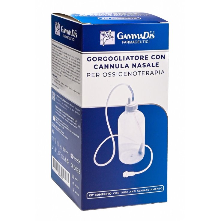 GORGOGLIATORE PER OSSIGENOTERAPIA CON OCCHIALE + CANNULA NASALE GAMMADIS