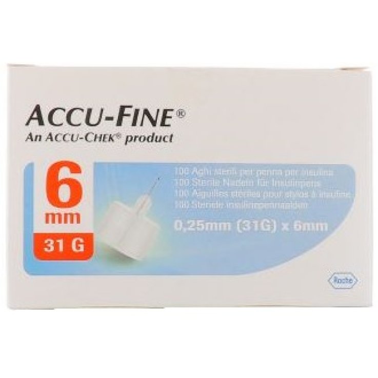 ACCUFINE Ago Ins.31g 6mm 100pz ACCUFINE Ago Ins.31g 6mm 100pz