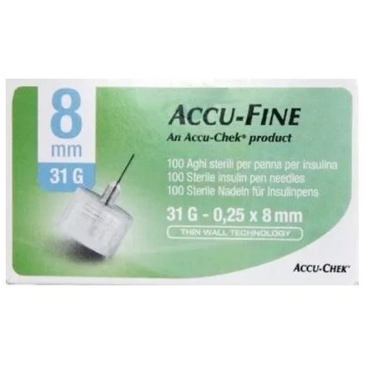 ACCUFINE Ago Ins.31g 8mm 100pz ACCUFINE Ago Ins.31g 8mm 100pz
