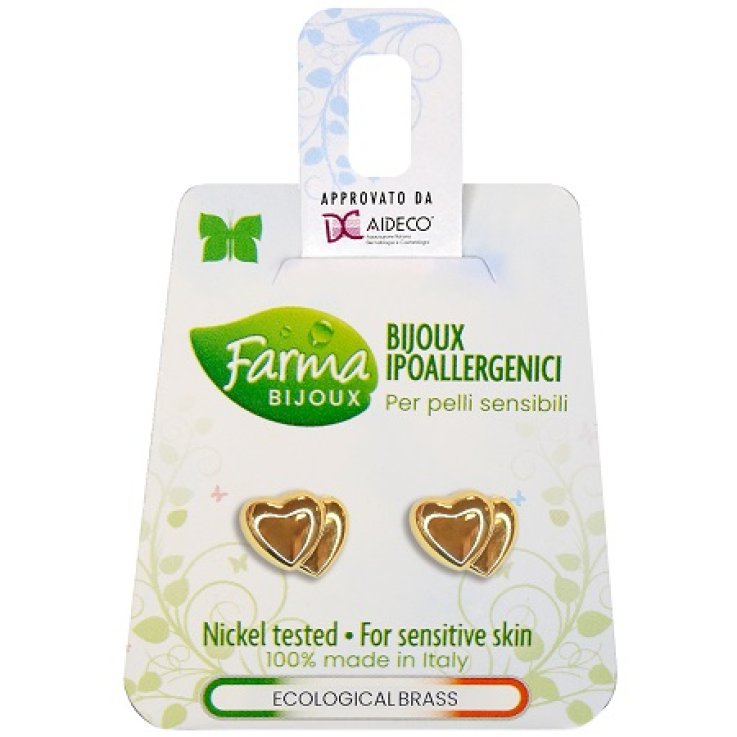ORECCHINO CUORE DOPPIO GOLD