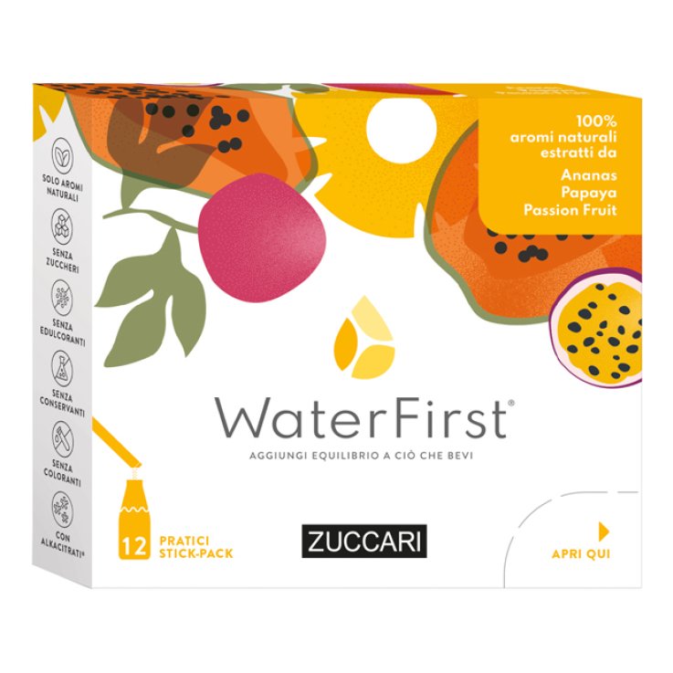 WATER FIRST ANANAS-PAPAYA-PASSION FRUIT 12 STICK PACK WATER FIRST ANANAS-PAPAYA-PASSION FRUIT 12 STICK PACK