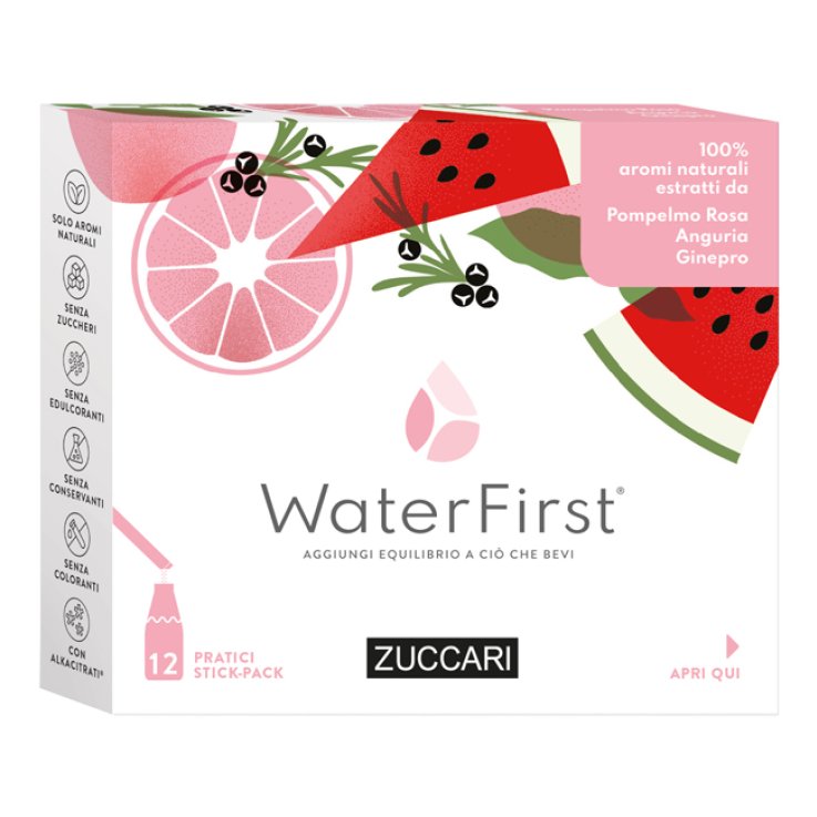 WATER FIRST POMPELMO ROSA-ANGURIA-GINEPRO 12 STICK PACK WATER FIRST POMPELMO ROSA-ANGURIA-GINEPRO 12 STICK PACK