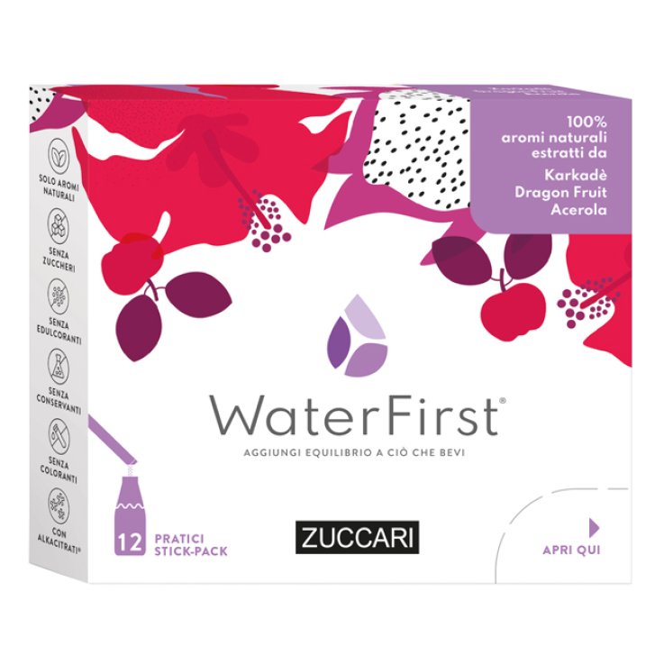 WATER FIRST KARKADE'-DRAGON FRUIT-ACEROLA 12 STICK PACK WATER FIRST KARKADE'-DRAGON FRUIT-ACEROLA 12 STICK PACK