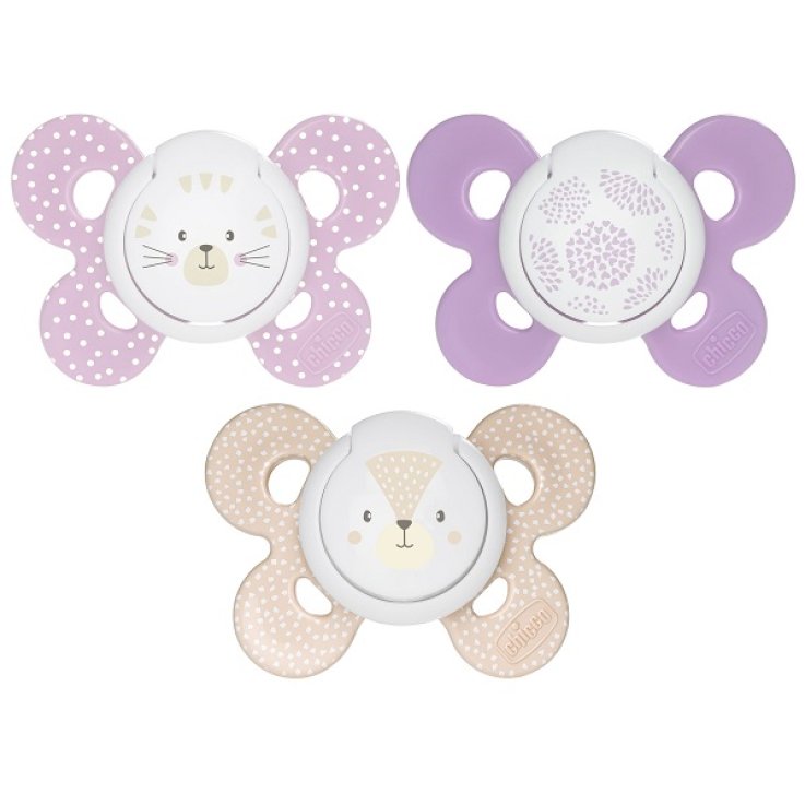 CHICCO SUCCHIETTO COMFORT GIRL IN SILICONE 6-16 MESI 2 PEZZI CHICCO SUCCHIETTO COMFORT GIRL IN SILICONE 6-16 MESI 2 PEZZI
