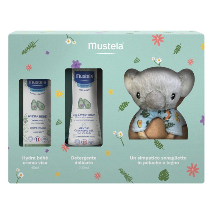 MUSTELA COFANETTO KOALA 1 MUSTELA DETERGENTE DELICATO 200 ML+ 1 MUSTELA CREMA HYDRA BEBE' VISO 40 ML