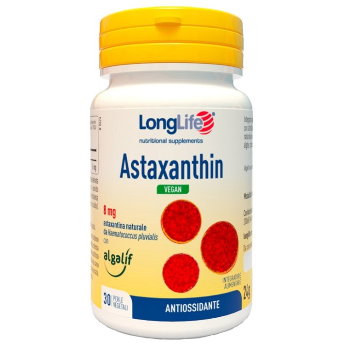 LONGLIFE ASTAXANTHIN VEGAN 30 PERLE LONGLIFE ASTAXANTHIN VEGAN 30 PERLE