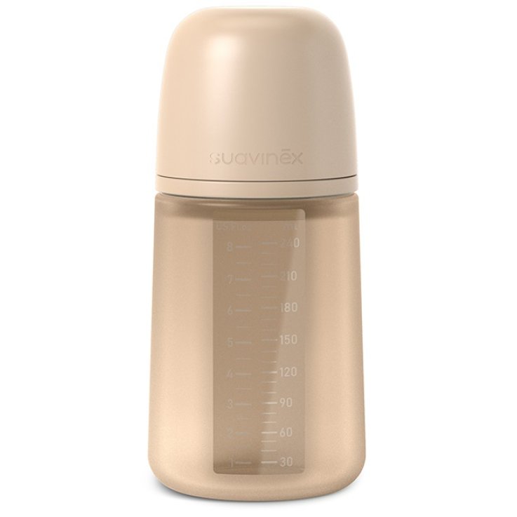 SUAVINEX COLOR ESSENCE BIBERON SILICONE DA 240ML NOCCIOLA
