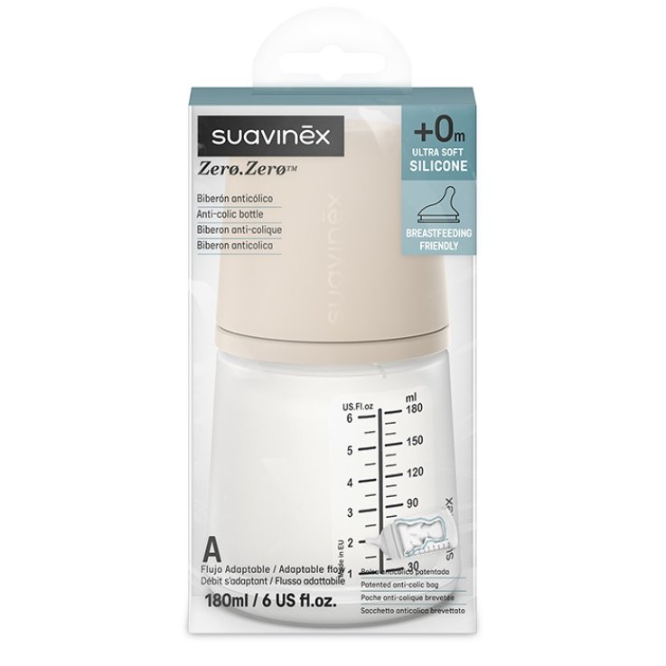 SUAVINEX ZERO ZERO BIBERON SILICONE SPECIALE ALLATTAMENTO DA180ML LIGHT