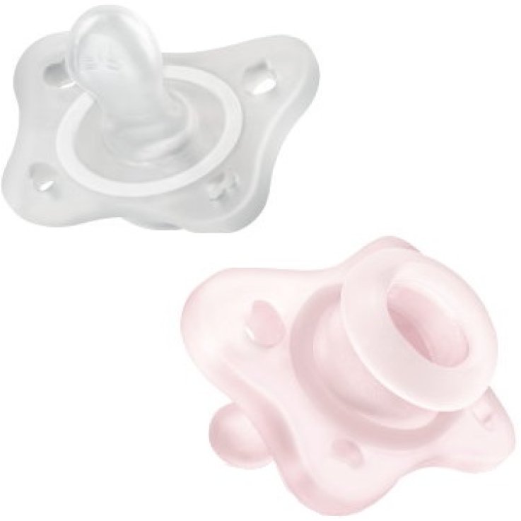 CHICCO GOMMOTTO MINI ROSA 0-2M 2 PEZZI CHICCO GOMMOTTO MINI ROSA 0-2M 2 PEZZI