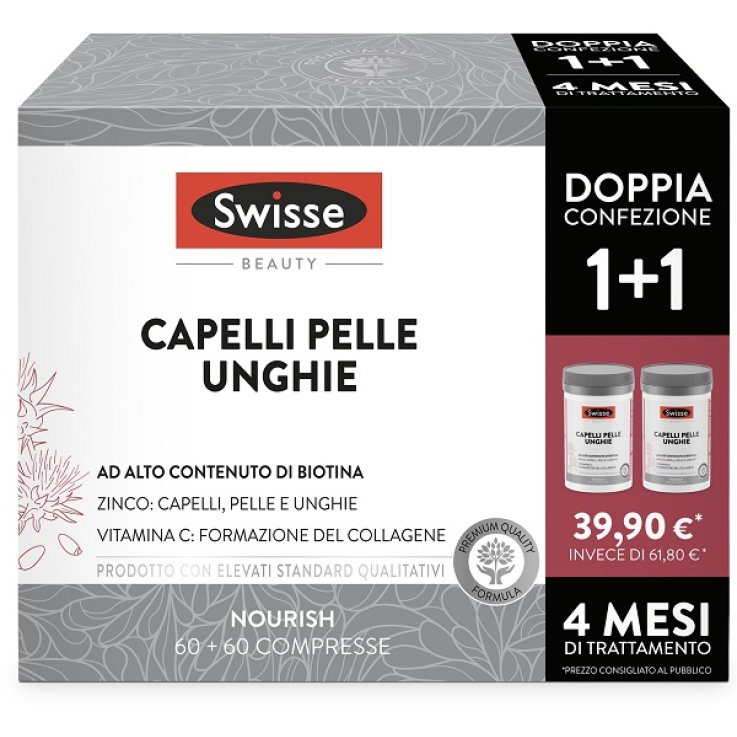 SWISSE CAPELLI PELLE & UNGHIE 60 COMPRESSE BIPACK