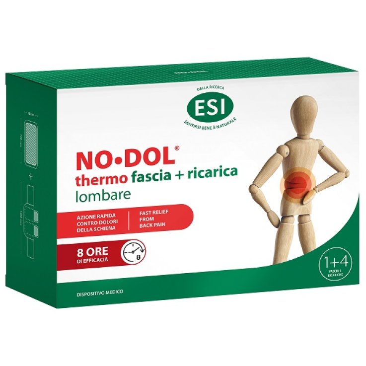 ESI NO DOL THERMO FASCIA LOMBARE 1 PEZZO + RICARICA 4 PEZZI