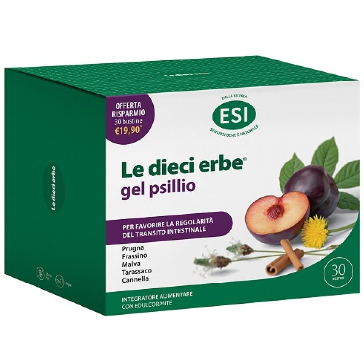 ESI LE DIECI ERBE GEL PSILLIO OFFERTA RISPARMIO 30 BUSTINE