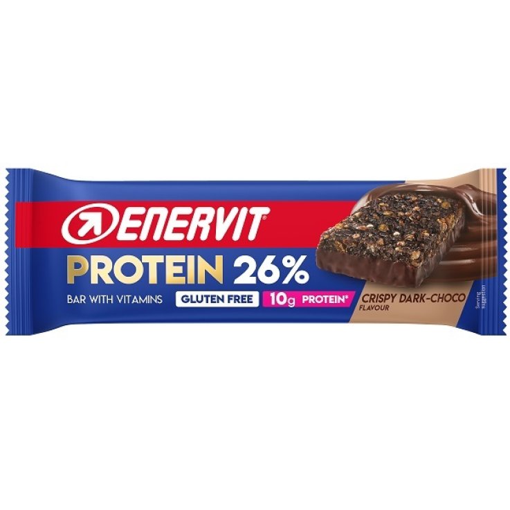 ENERVIT SPORT PROTEIN BAR 26% CRISPY DARK CHOCO 40 G