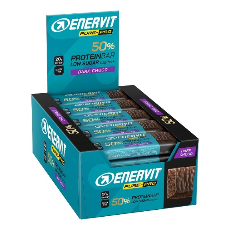 ENERVIT PURE PRO BAR 50% DARK CHOCO 25 PEZZI DA 55 G